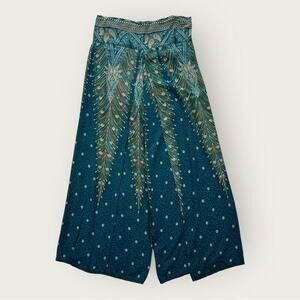 Unbranded | Palazzo Pants | Turquoise | 30 Inch Waist